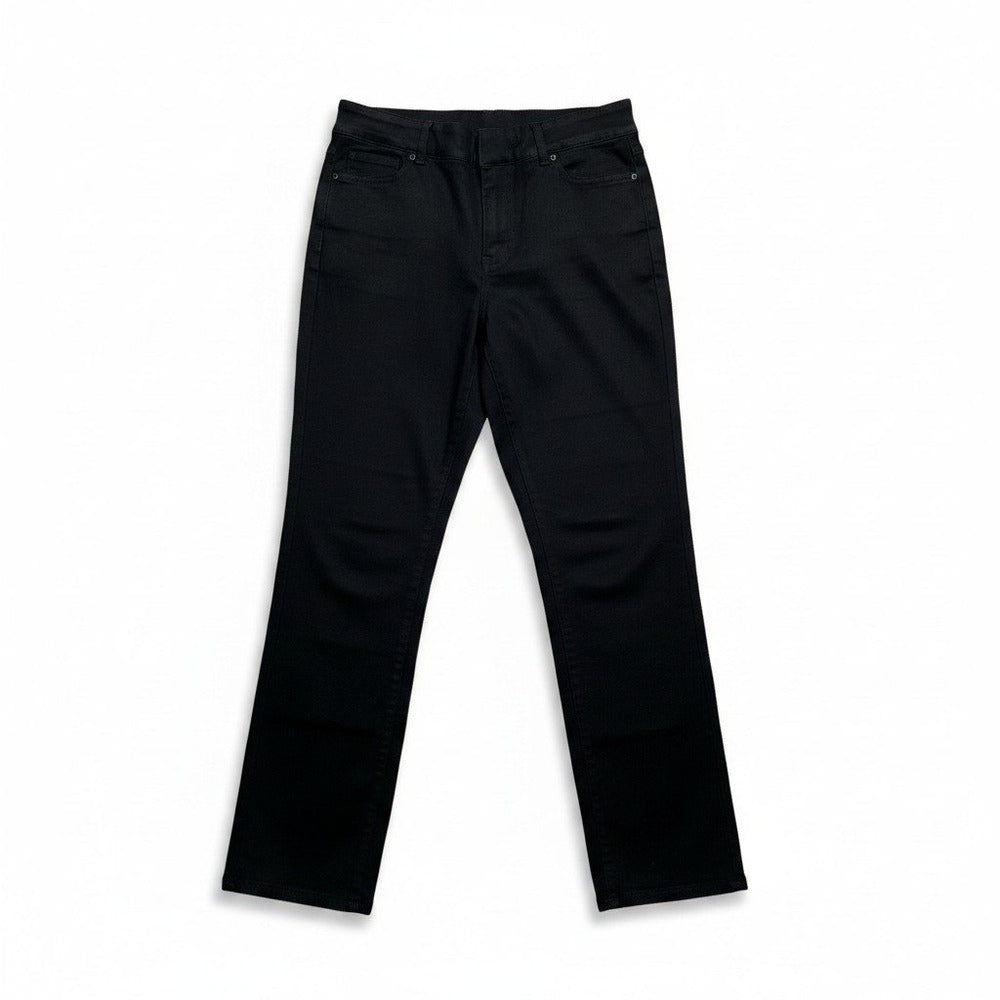Spanx 2XT Black Womens Tall Pull On Skinny Pants Casual Professional Cozy