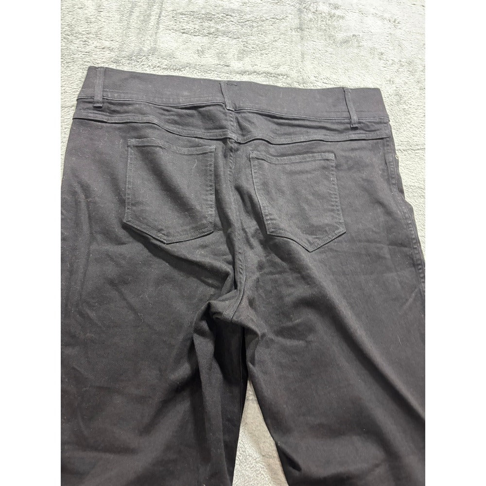 Spanx 2XT Black Womens Tall Pull On Skinny Pants Casual Professional Cozy