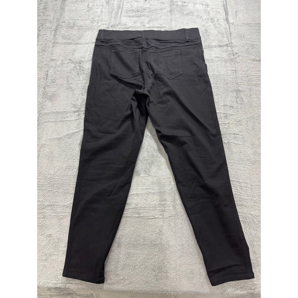 Spanx 2XT Black Womens Tall Pull On Skinny Pants Casual Professional Cozy