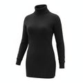 Time and Tru XXL Black Womens Turtleneck Sweater Dress Casual Cozy Boho