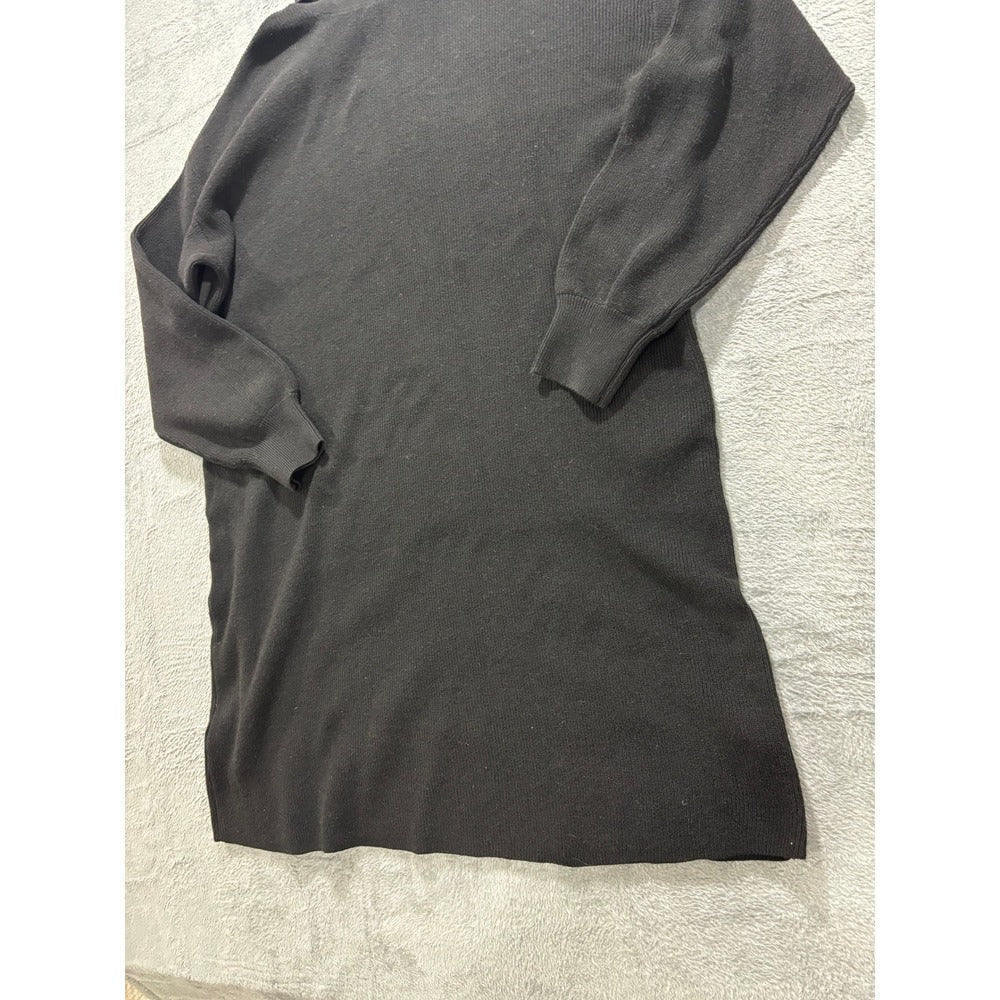 Time and Tru XXL Black Womens Turtleneck Sweater Dress Casual Cozy Boho