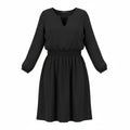 Apt. 9 Womens 16W Black Cold Shoulder Dress Casual Preppy LBD Plus Size