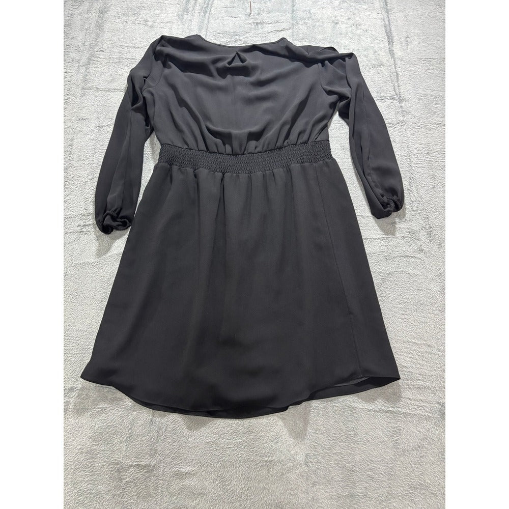Apt. 9 Womens 16W Black Cold Shoulder Dress Casual Preppy LBD Plus Size