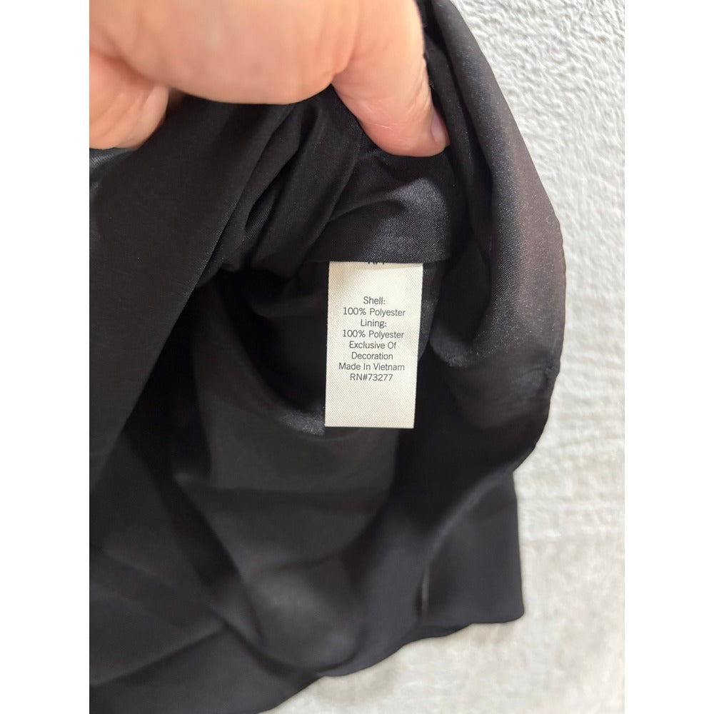 Apt. 9 Womens 16W Black Cold Shoulder Dress Casual Preppy LBD Plus Size