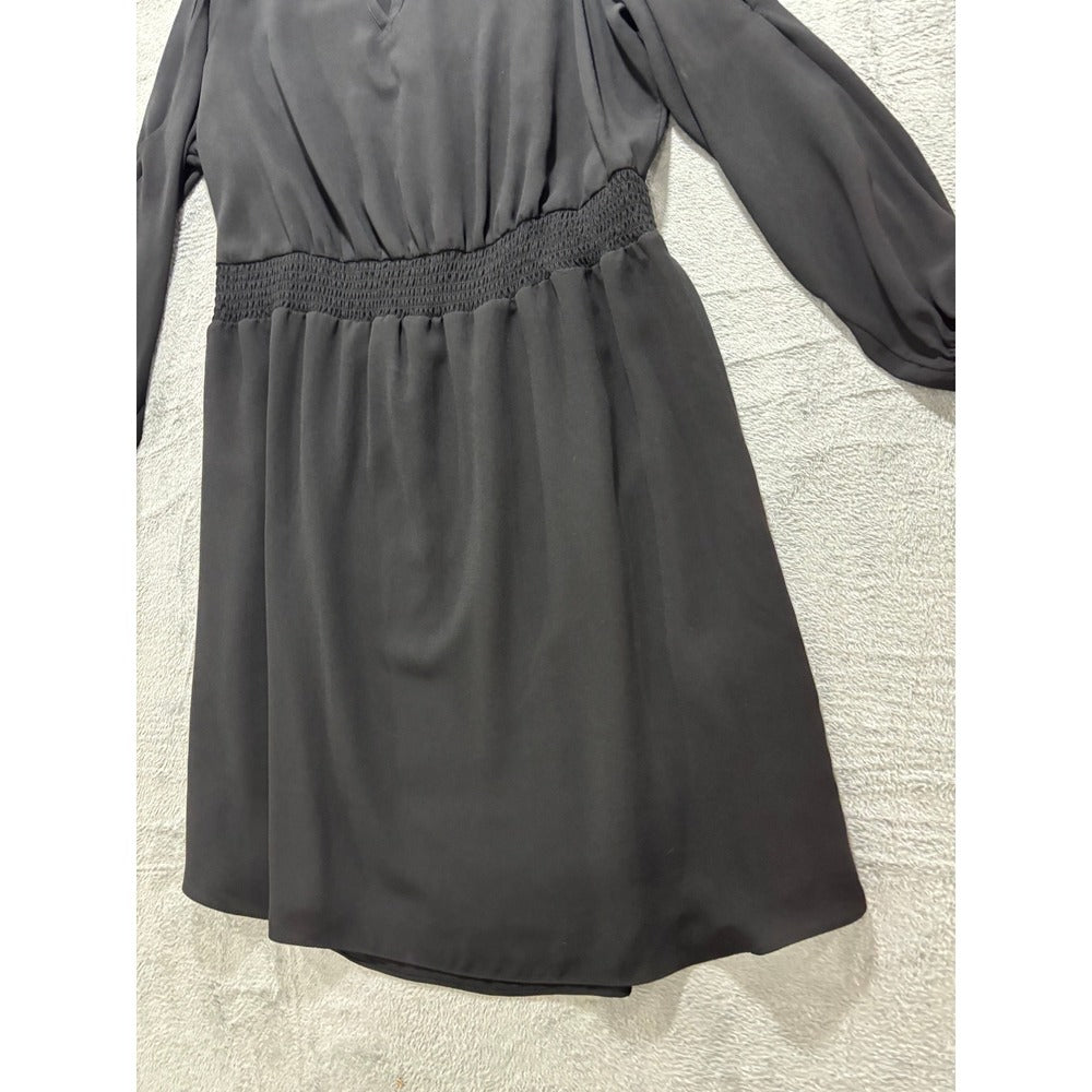 Apt. 9 Womens 16W Black Cold Shoulder Dress Casual Preppy LBD Plus Size