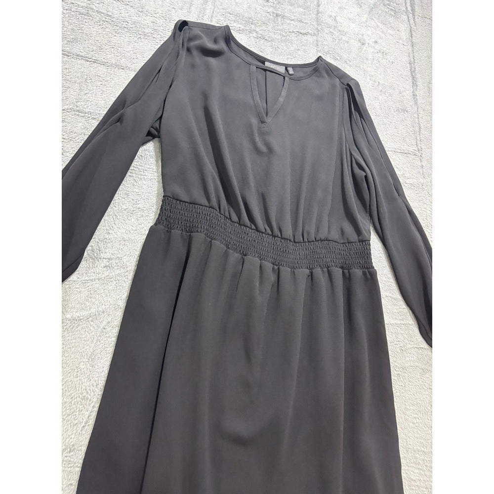 Apt. 9 Womens 16W Black Cold Shoulder Dress Casual Preppy LBD Plus Size