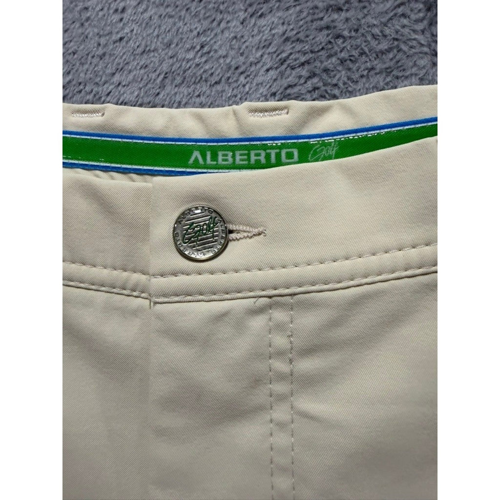 Alberto Golf Shorts Mens EU 58 US 42 Beige Performance Stretch Cooler Modern Fit