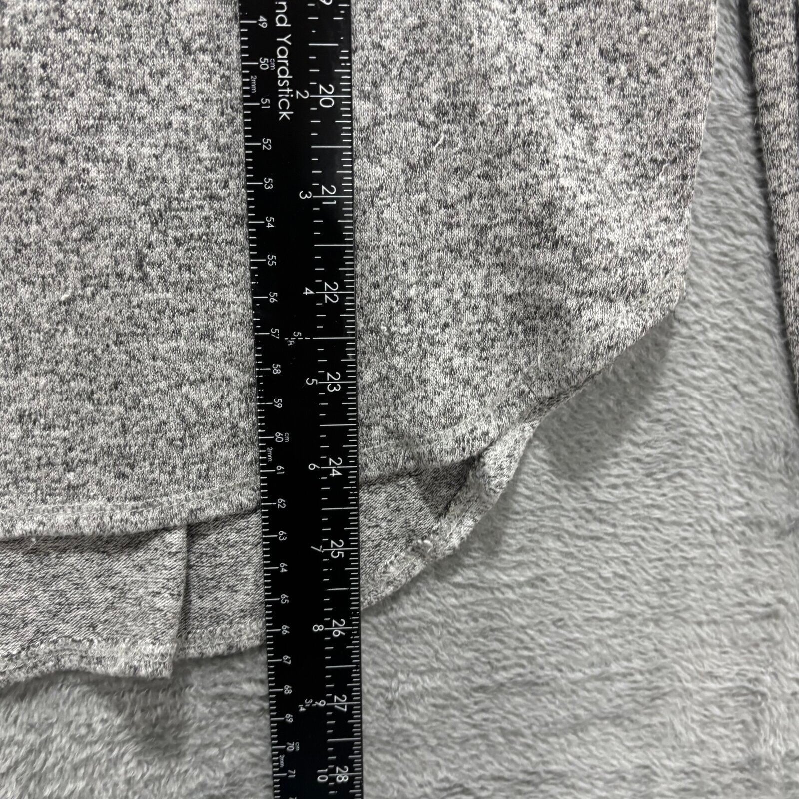 Old Navy M Gray Womens Long Sleeve Top Cozy Casual Heathered Shirt