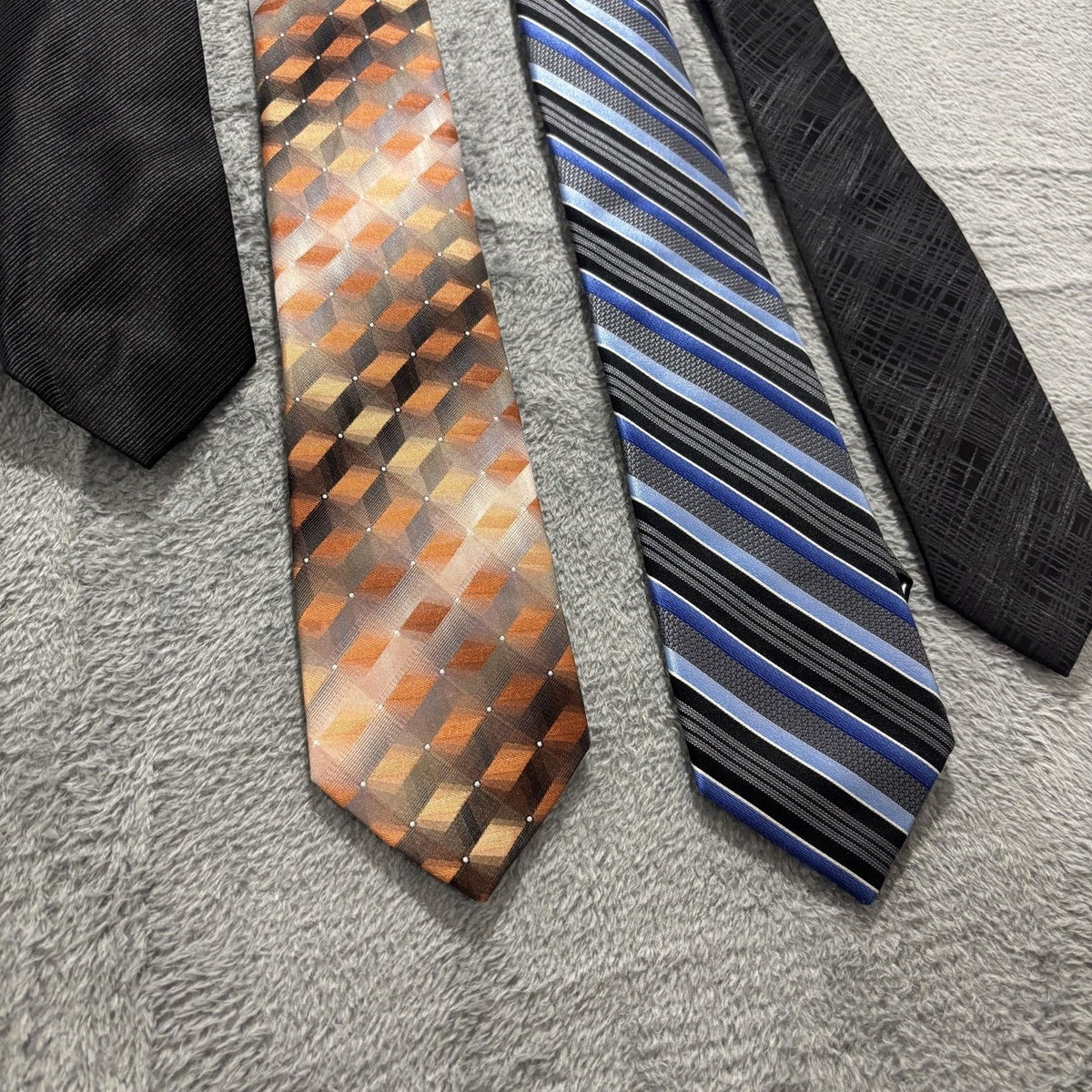 Nautica Van Heusen Mens OS Multicolor Silk Necktie Lot 4 Vintage Preppy Ties