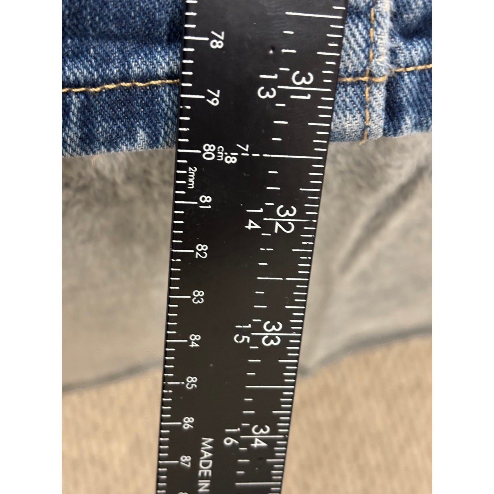 Nautica Jeans Co 36x32 Blue Straight Leg Denim Jeans Mens Casual Classic