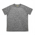 Bass Propel L Gray Performance T-Shirt Womens Athleisure Casual Short Sleeve