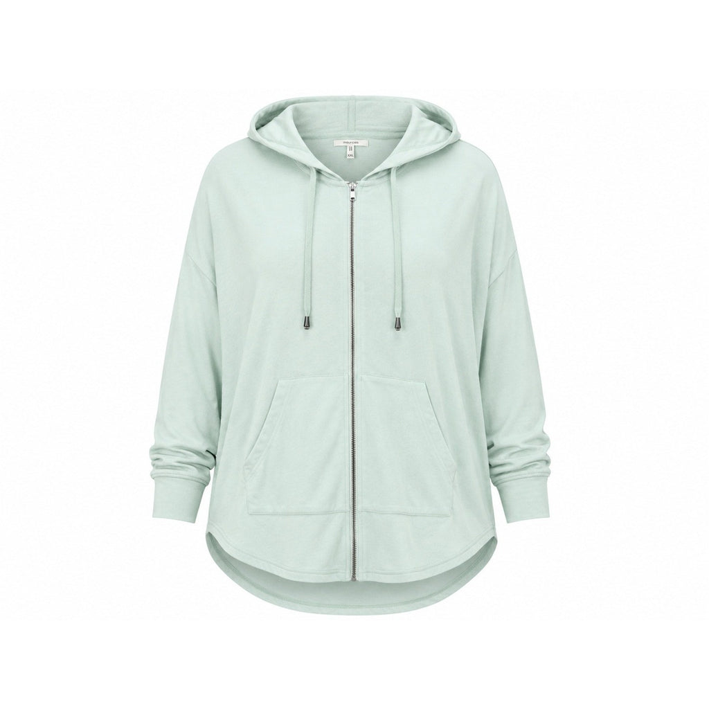 Maurices Women XXL Mint Green Full Zip Hoodie Relax Fit High Low Hem Sweatshirt
