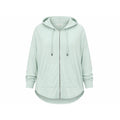 Maurices Women XXL Mint Green Full Zip Hoodie Relax Fit High Low Hem Sweatshirt