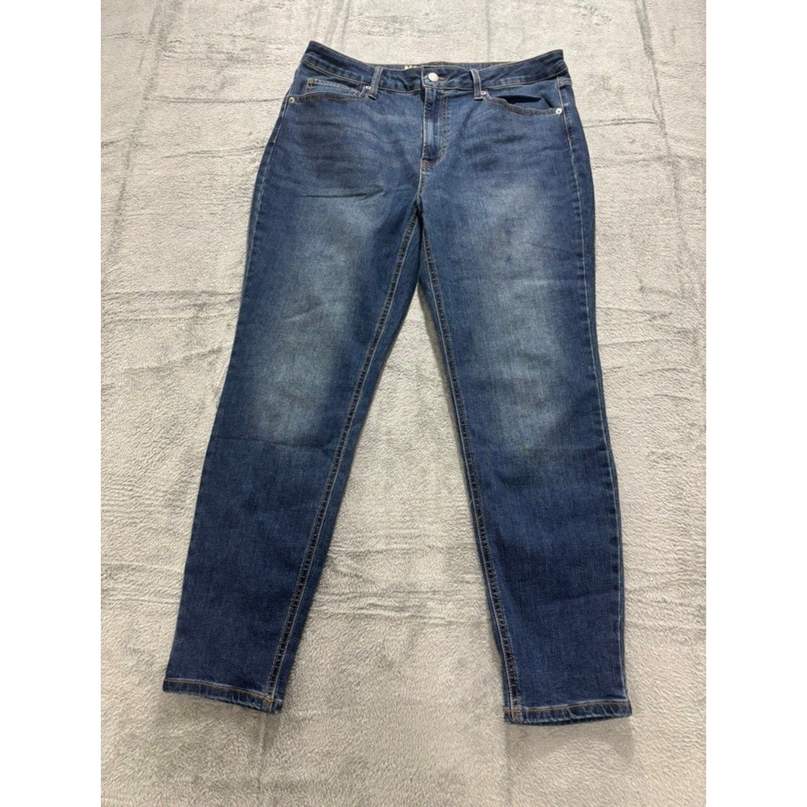 No Boundaries Juniors High Rise Skinny Jeans Size 16 Blue Medium Wash Stretch