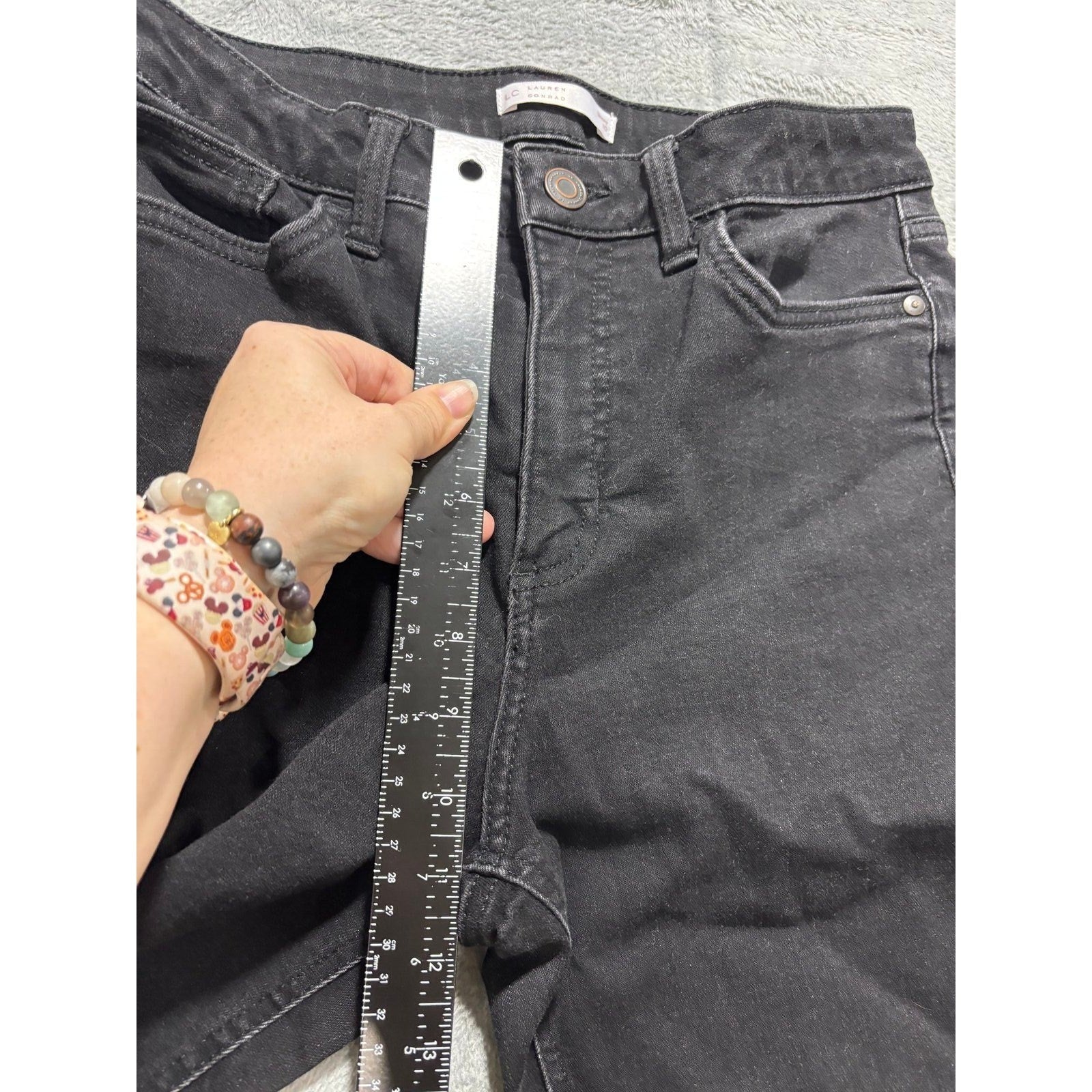 LC Lauren Conrad 10 Black Skinny Jeans Womens Casual Minimalist Coastal Basic