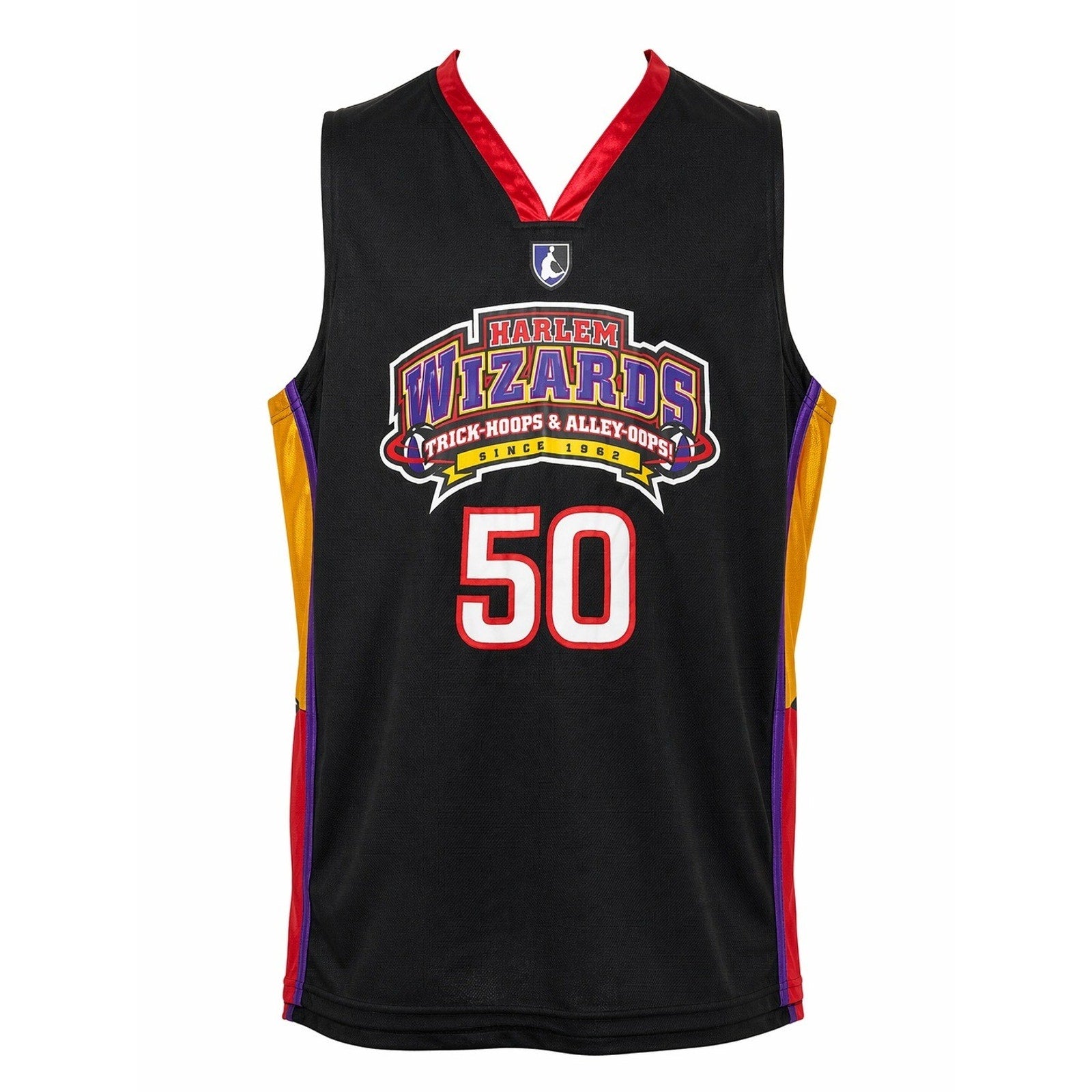 Harlem Wizards Basketball Jersey Mens 2XL Black 50 Anniversary Streetwear