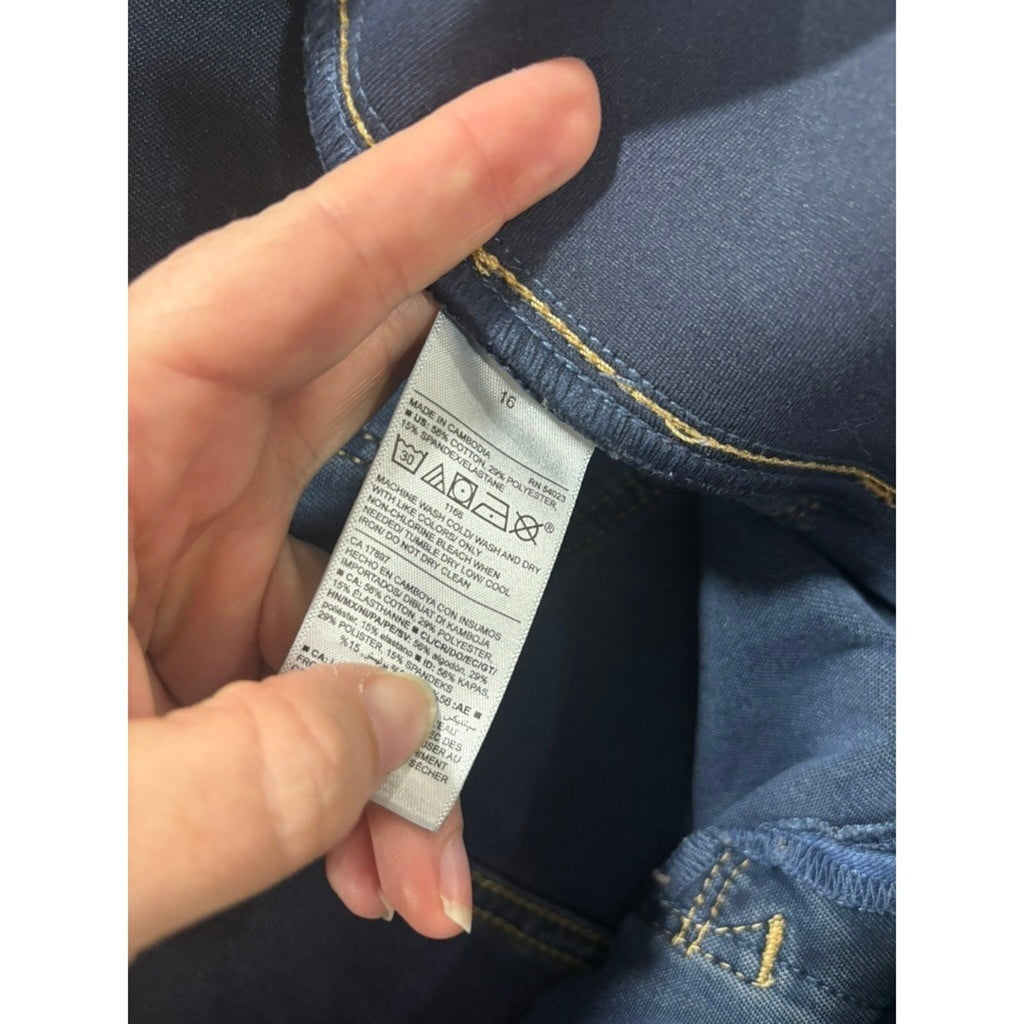 Old Navy Maternity Rockstar Super Skinny Jean Blue Medium Wash Low Panel Size 16