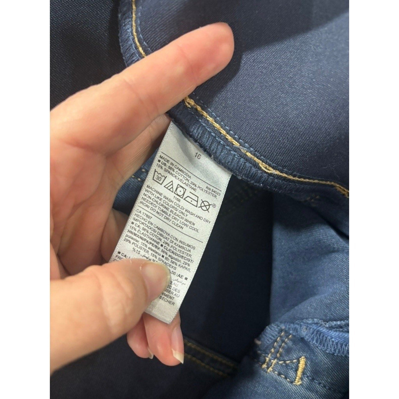 Old Navy Maternity Rockstar Super Skinny Jean Blue Medium Wash Low Panel Size 16