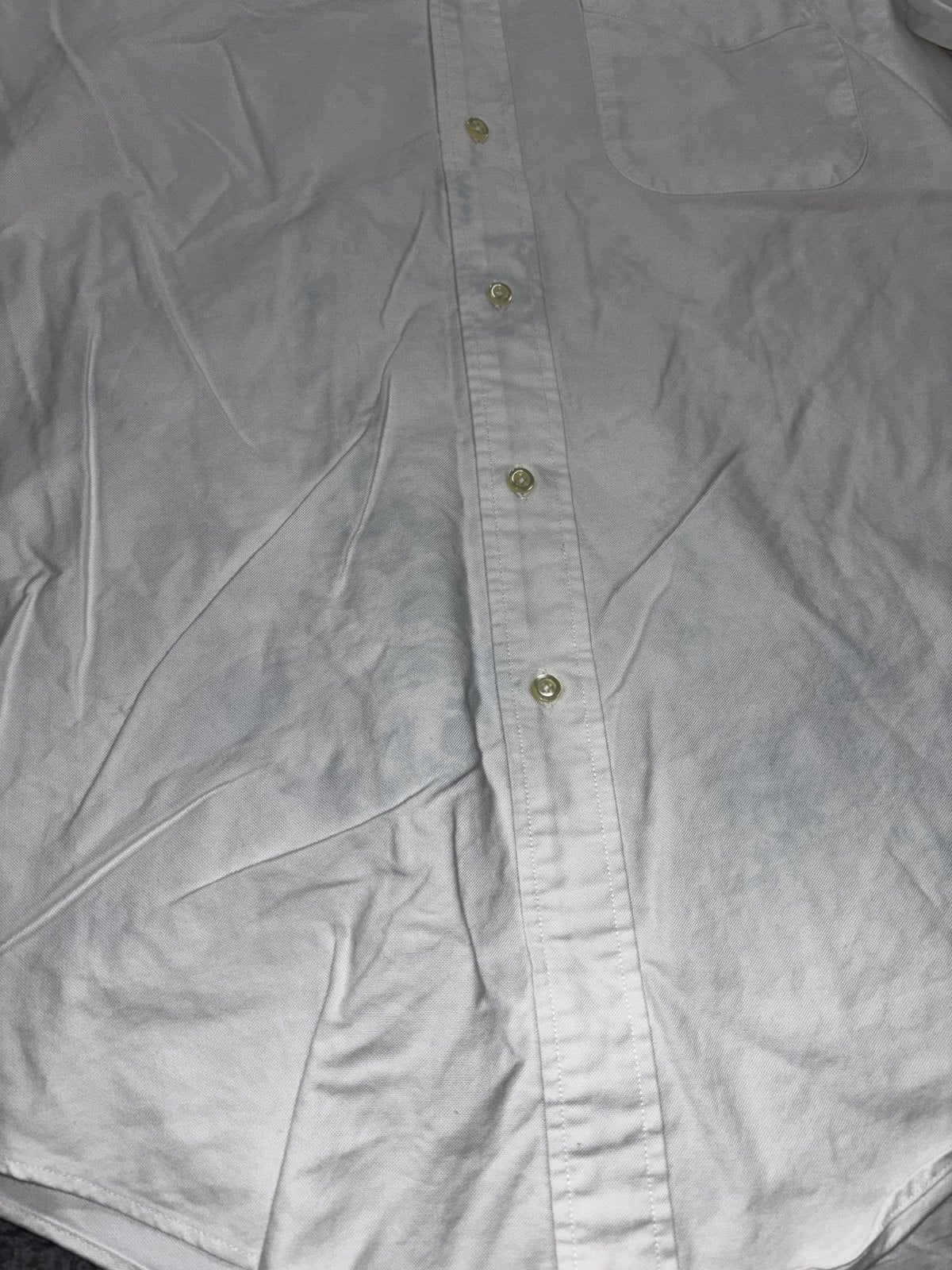 Brooks Brothers Mens 15 1/2-33 White Long Sleeve Button Down Oxford Shirt