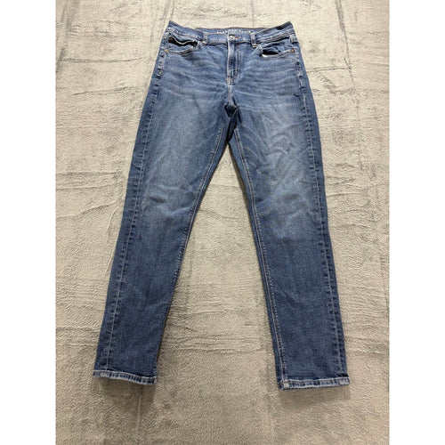 American Eagle Womens 12 Blue Jeans Straight Leg Denim Casual Classic