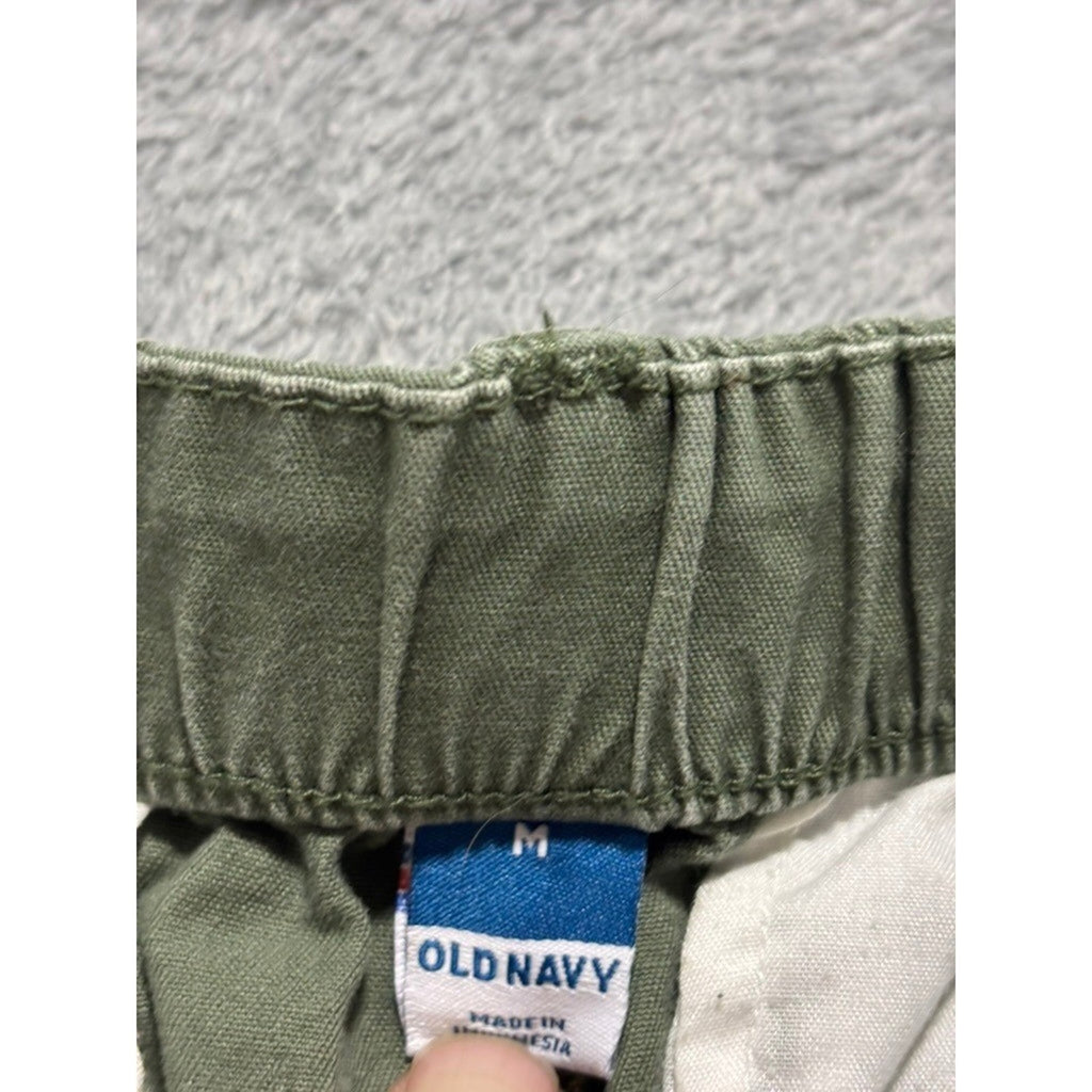 Old Navy M Green Chino Pants Womens Casual Preppy Boho
