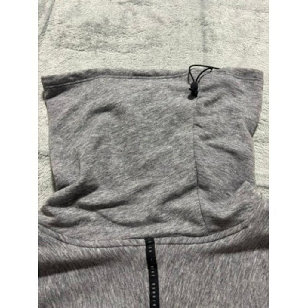 Nike S Gray Black Womens Running Division Therma-FIT Pullover Athleisure Casual