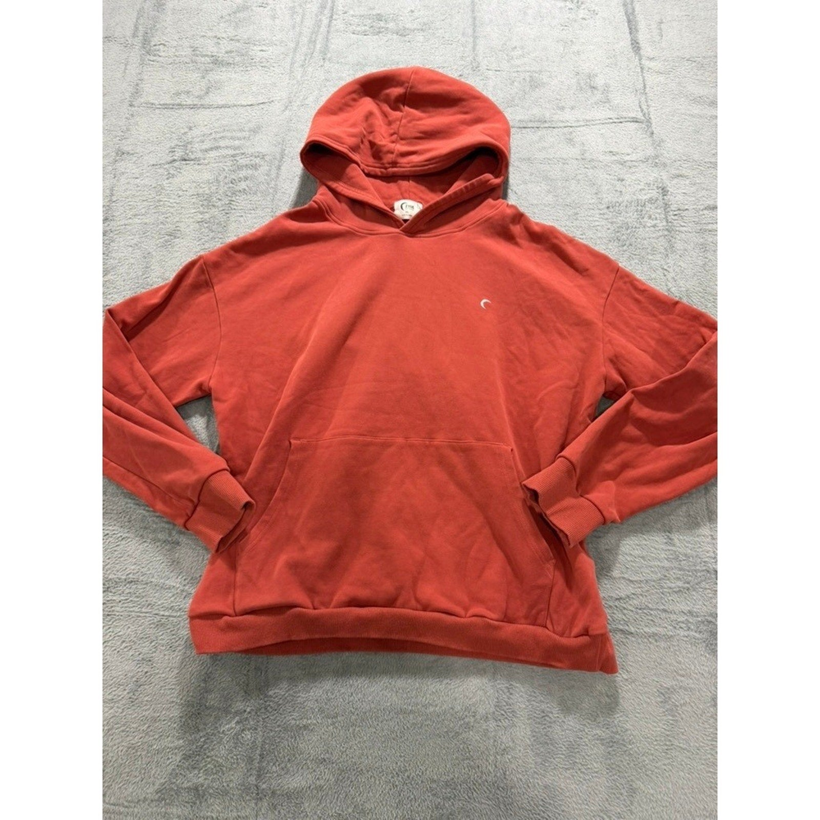 Zyia Active Terracotta Red Oversized Pullover Hoodie Sweatshirt 3XL Logo Pocket