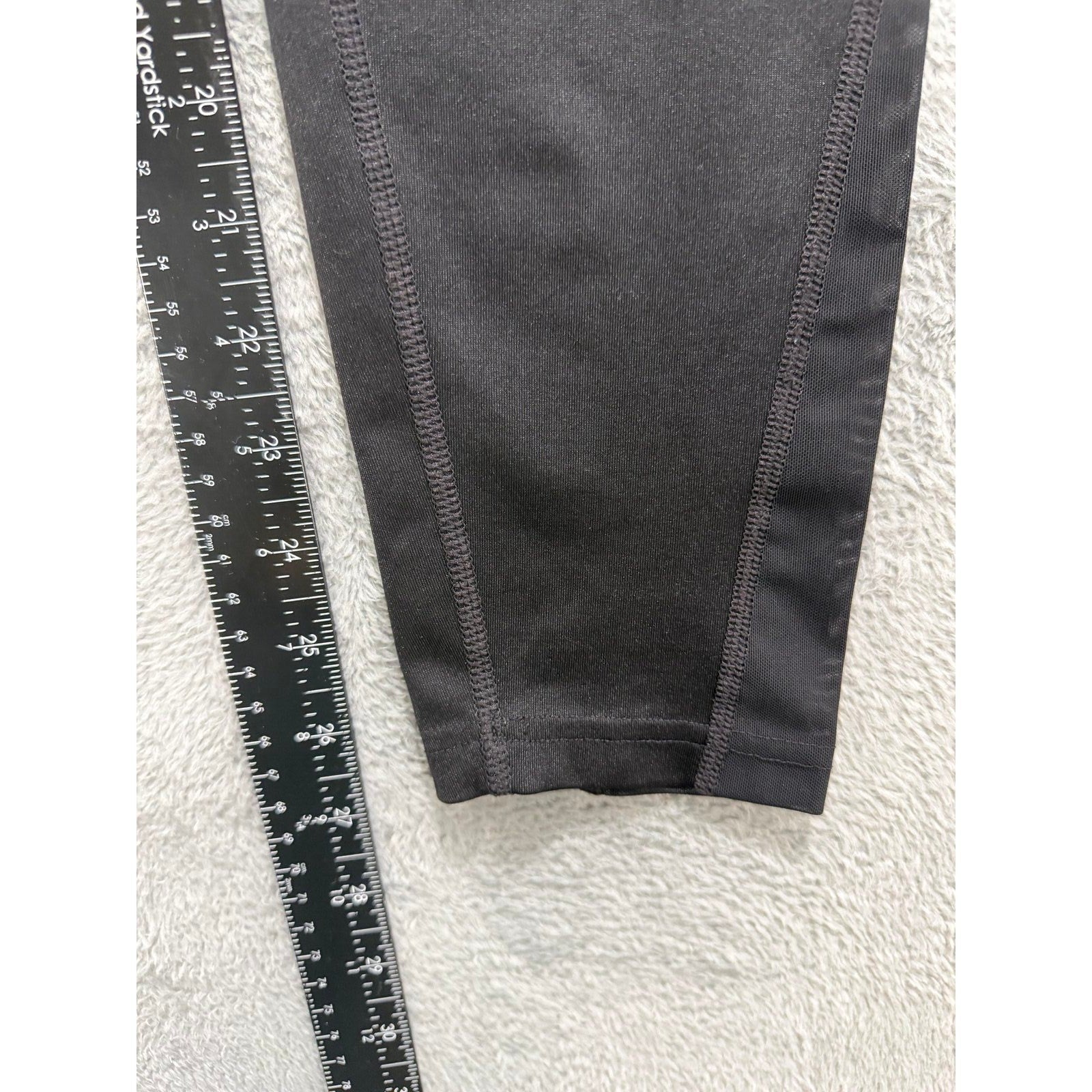 Tek Gear Womens M Black Athletic Leggings Athleisure Casual Pocket Workout