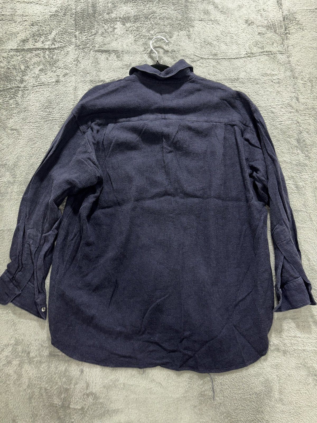 Moreno Martini da Firenze Men's Navy Waffle Shirt L, photo 4 of 9