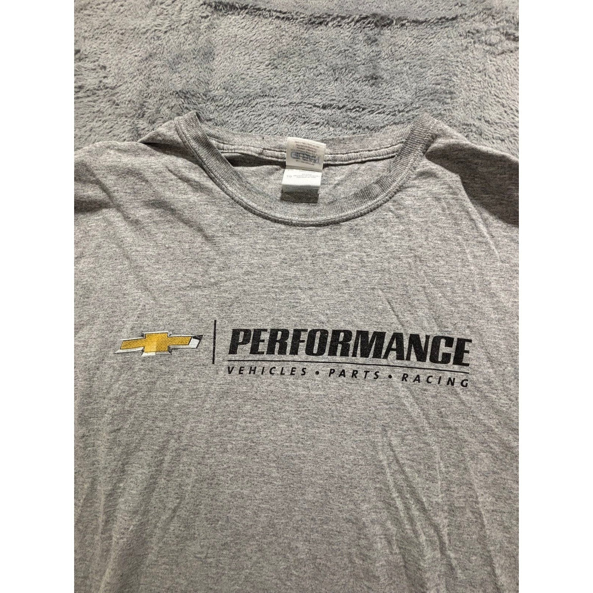 Chevrolet Performance XL Gray Graphic T-Shirt Mens Casual Vintage Racing Tee