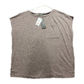 MIROL XXL Womens Mauve Pink Heather Short Sleeve Pocket Tee Casual Boho NEW
