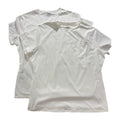PUMIEY 2XL White T-Shirt 2 Pack Womens Short Sleeve Athleisure Minimalist Casual
