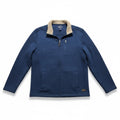 G.H. Bass & Co. Mens L Blue Full Zip Fleece Jacket Casual Cozy Outdoorsy