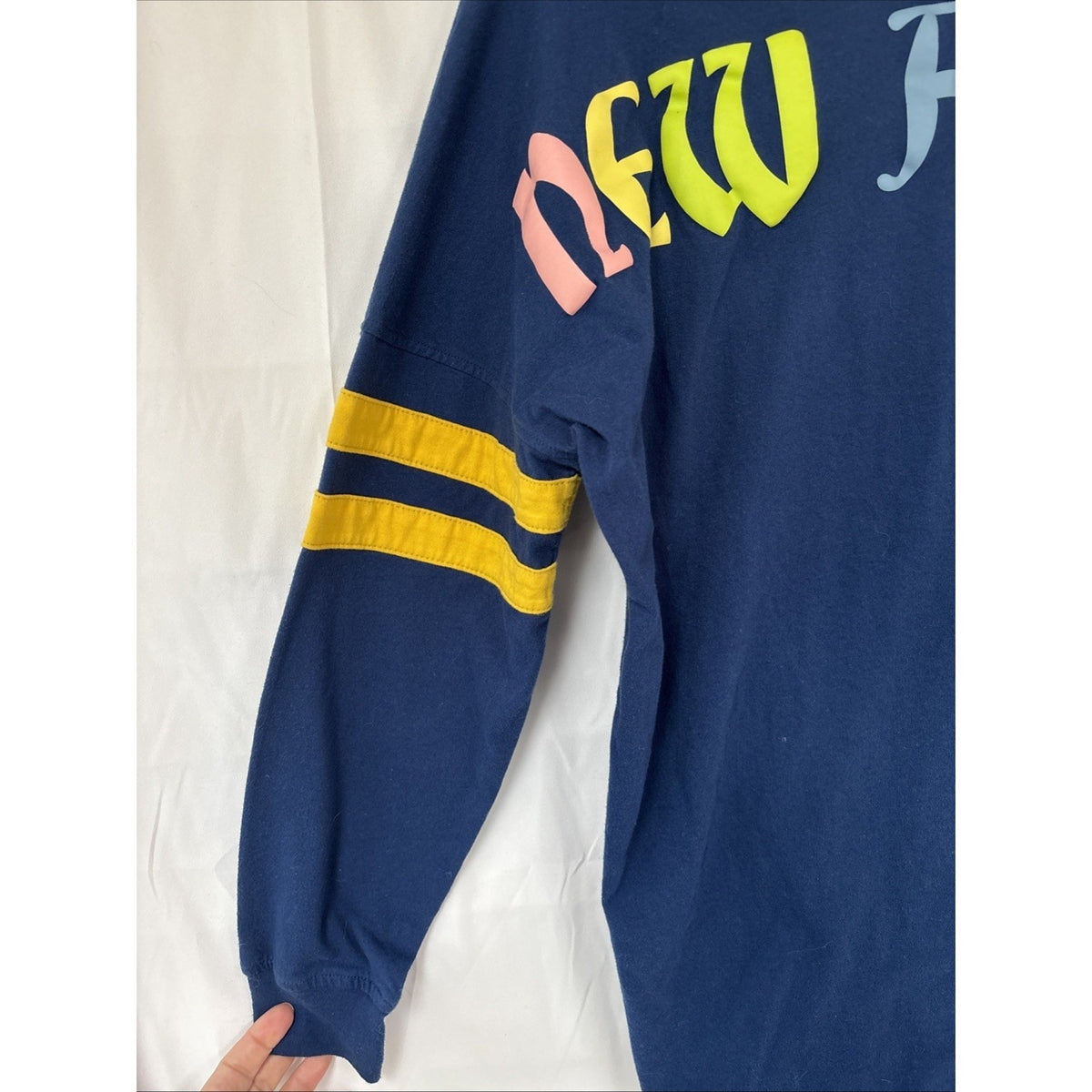 Marvel Thor Love Thunder New Asgard Tours Long Sleeve Shirt Blue Yellow Campus S