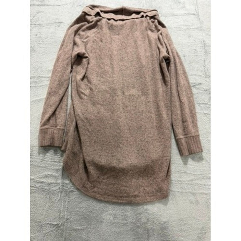 Torrid Super Soft Plush Cowl Neck Tunic Sweater Mauve Brown Marl Size 0 L XL