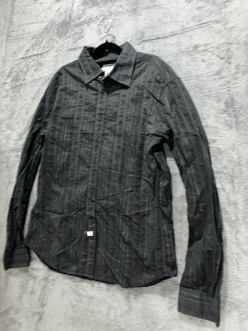 Armani Exchange Men's Black Stripe Shirt Size L, photo 2 of 8