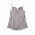 Olive & Oak Tank Top Womens M Gray Laser Cut Sleeveless Flowy Boho Minimalist