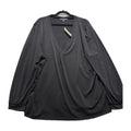 Banana Republic XL Black Womens V-Neck Long Sleeve Blouse Casual Minimalist