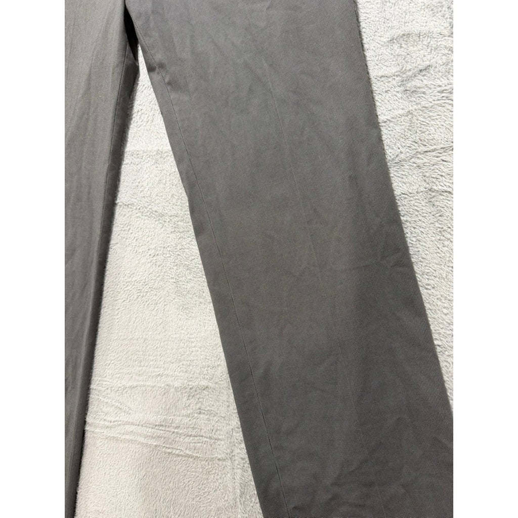 Van Heusen Flex Slim Fit Grey Micro Pattern Dress Pants Mens 36x34 Charcoal