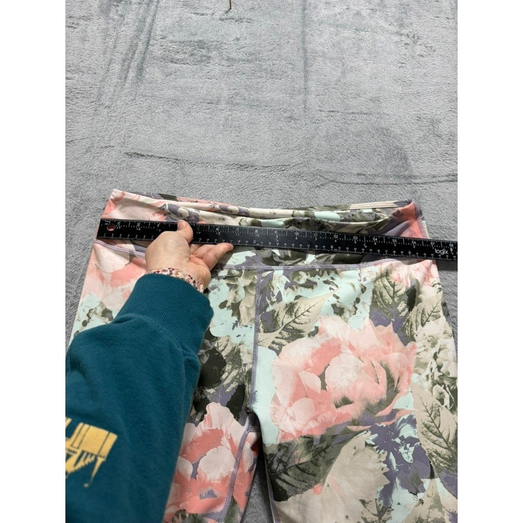 Fabletics Powerhold Floral High Waist Compression Leggings XL Workout Gym