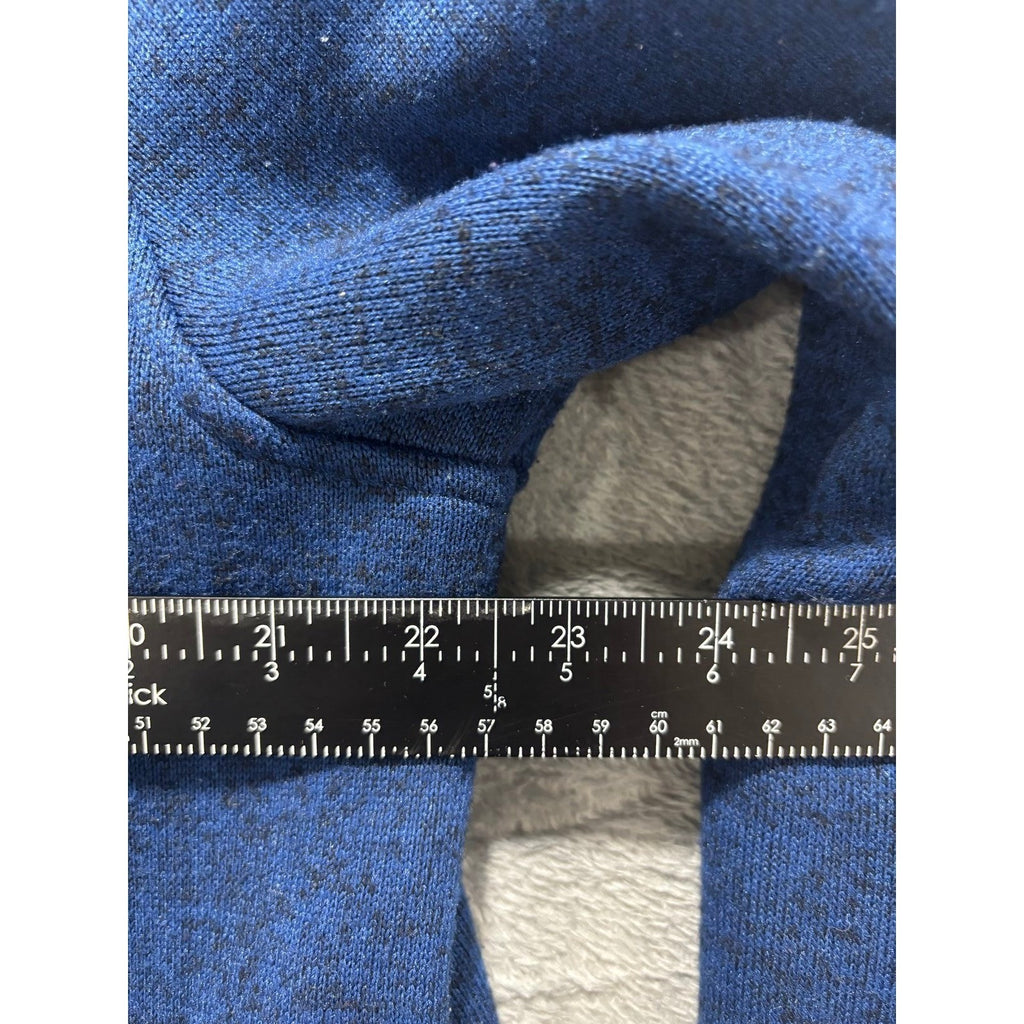 G.H. Bass & Co. Mens L Blue Full Zip Fleece Jacket Casual Cozy Outdoorsy