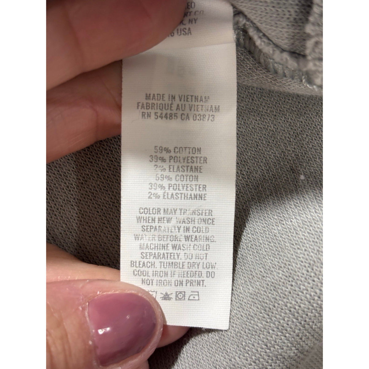 Aerie L Gray V-Neck Waffle Knit Sweatshirt Womens Casual Cozy Pullover