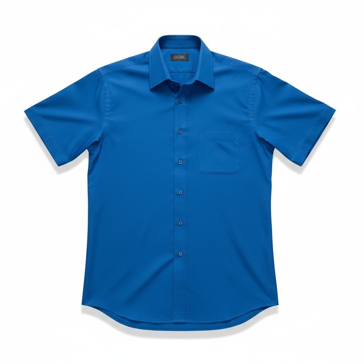 Puritan 16.5 Blue Short Sleeve Button Front Shirt Mens Casual Classic Preppy