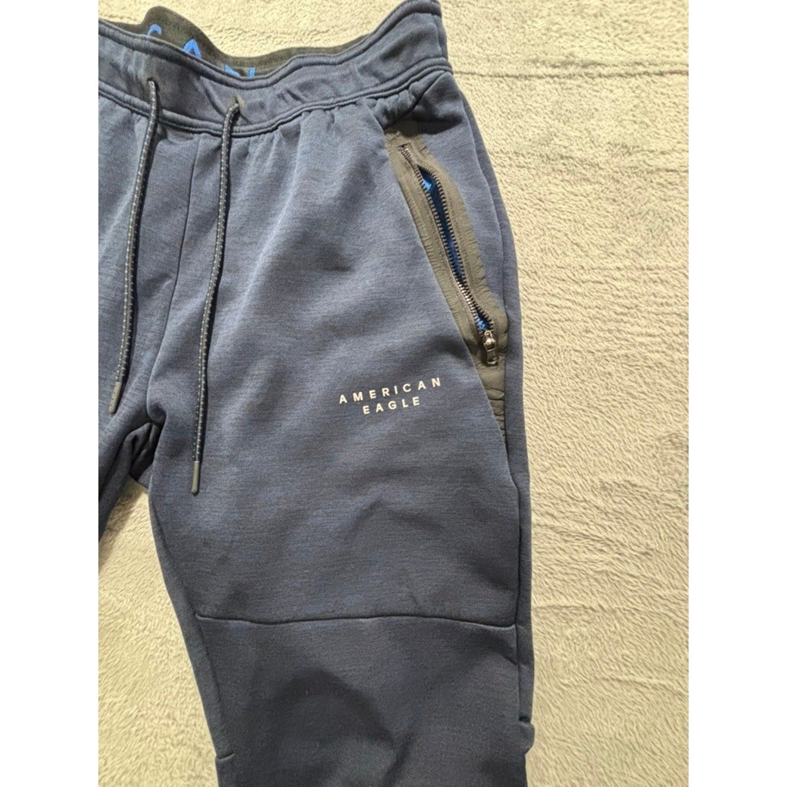 American Eagle M Navy Blue Jogger Sweatpants Athleisure Casual Mens