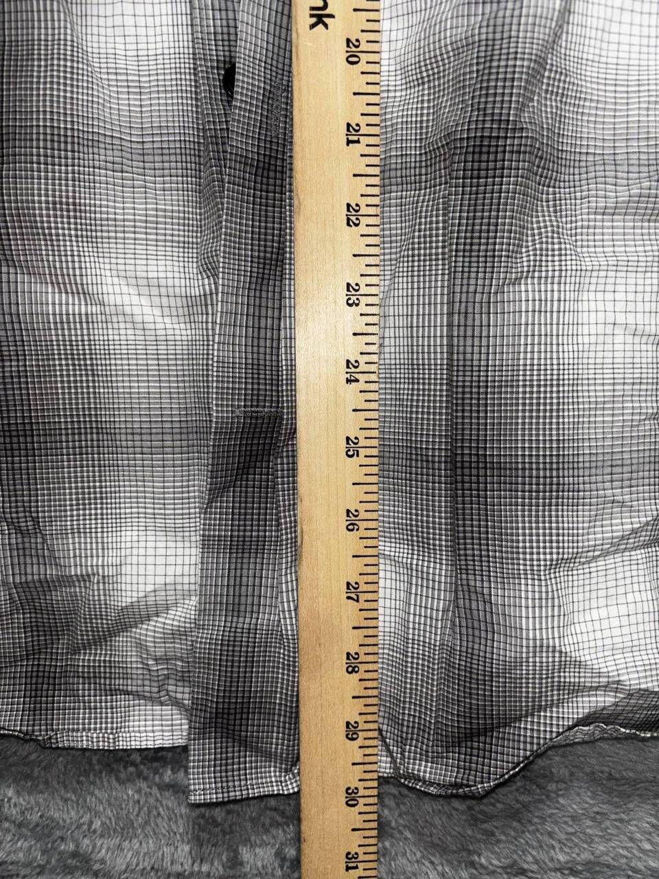 Express Design Studio Men's Gray Plaid Shirt Size L, photo 5 of 9