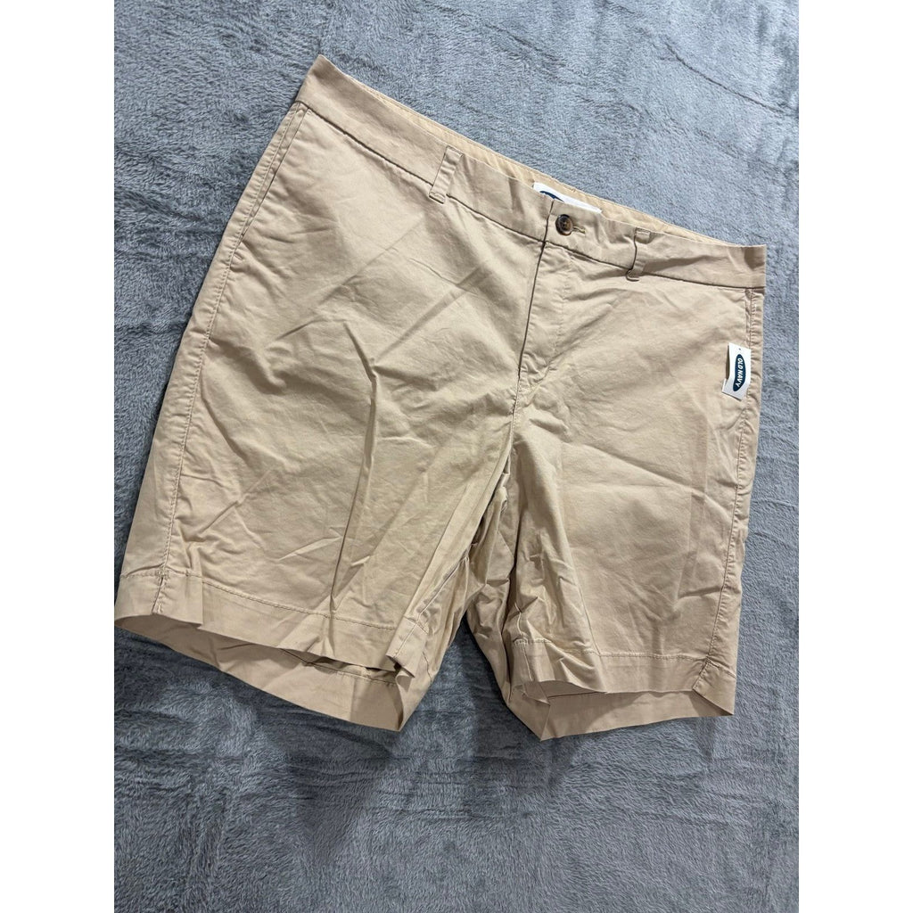 Old Navy Womens 16 Tan Everyday Short Chino Casual Coastal NEW