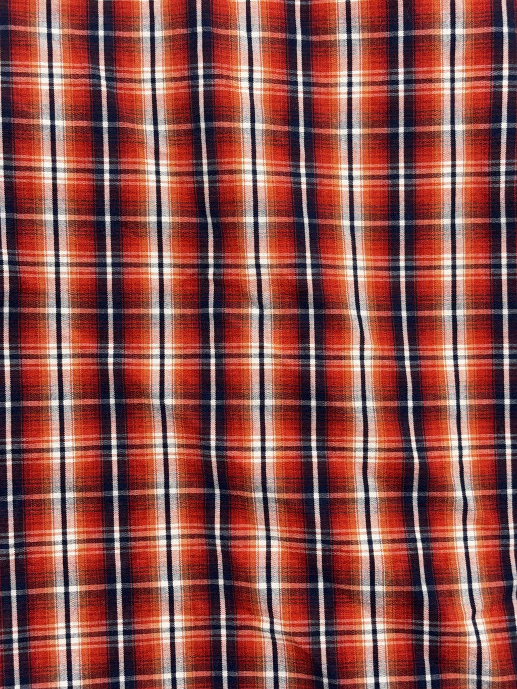 Banana Republic Mens 16-16 1/2 L Red Plaid Long Sleeve Button Up Dress Shirt