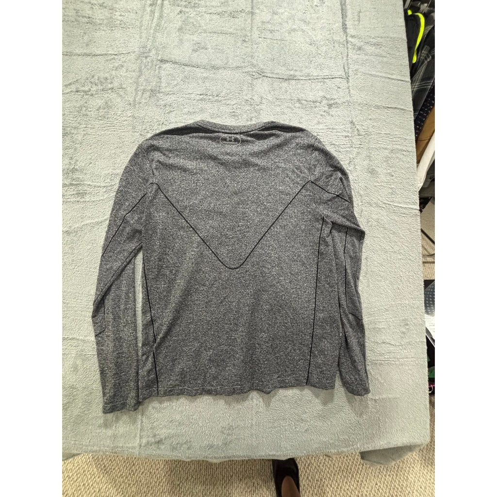 Under Armour Womens XL Gray Long Sleeve V-Neck Athleisure Casual Shirt
