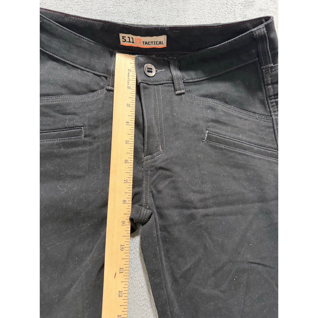 5.11 Tactical 2 Regular Black Skinny Pants Ankle Zip Womens Athleisure Casual