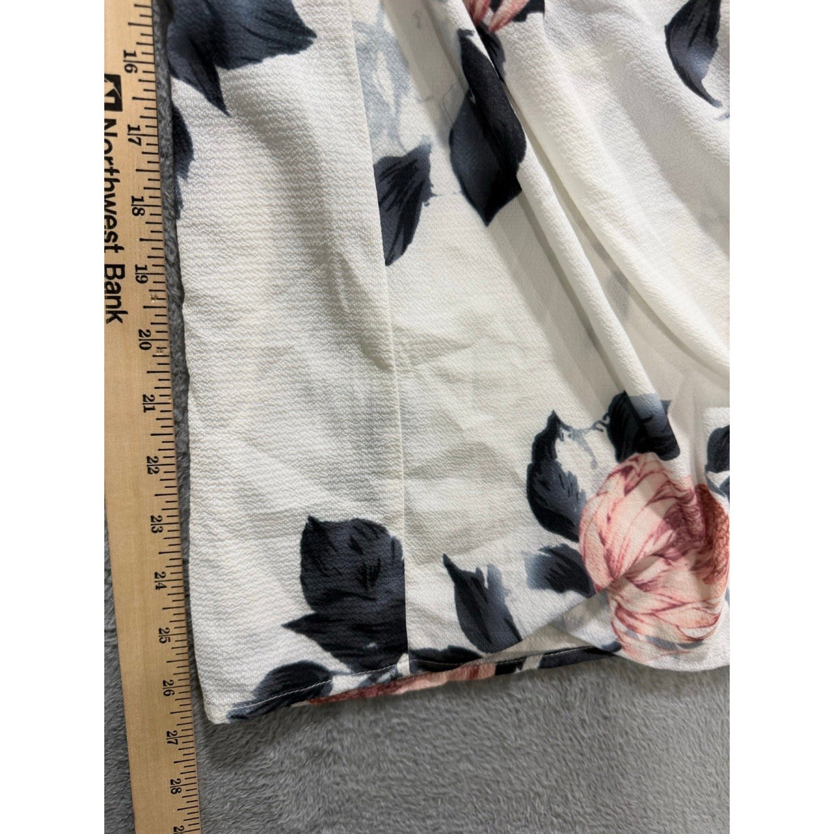 Solaris Style Womens S White Floral Wide Leg Pants Boho Vintage Casual